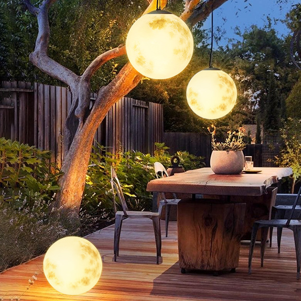 OrbLuxe | Gartenlampe – Elegantes Mondähnliches Stimmungslicht