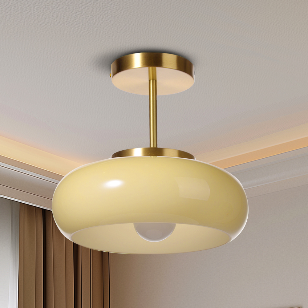 VeluLume | Deckenlampe – Sanftes Bernsteinfarbenes Lichtambiente