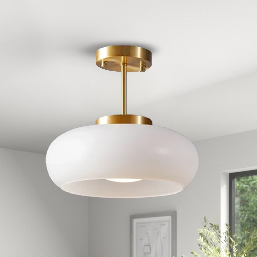 VeluLume | Deckenlampe – Sanftes Bernsteinfarbenes Lichtambiente