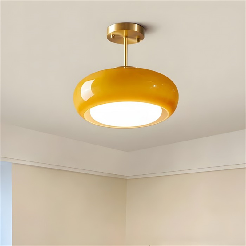 VeluLume | Deckenlampe – Sanftes Bernsteinfarbenes Lichtambiente